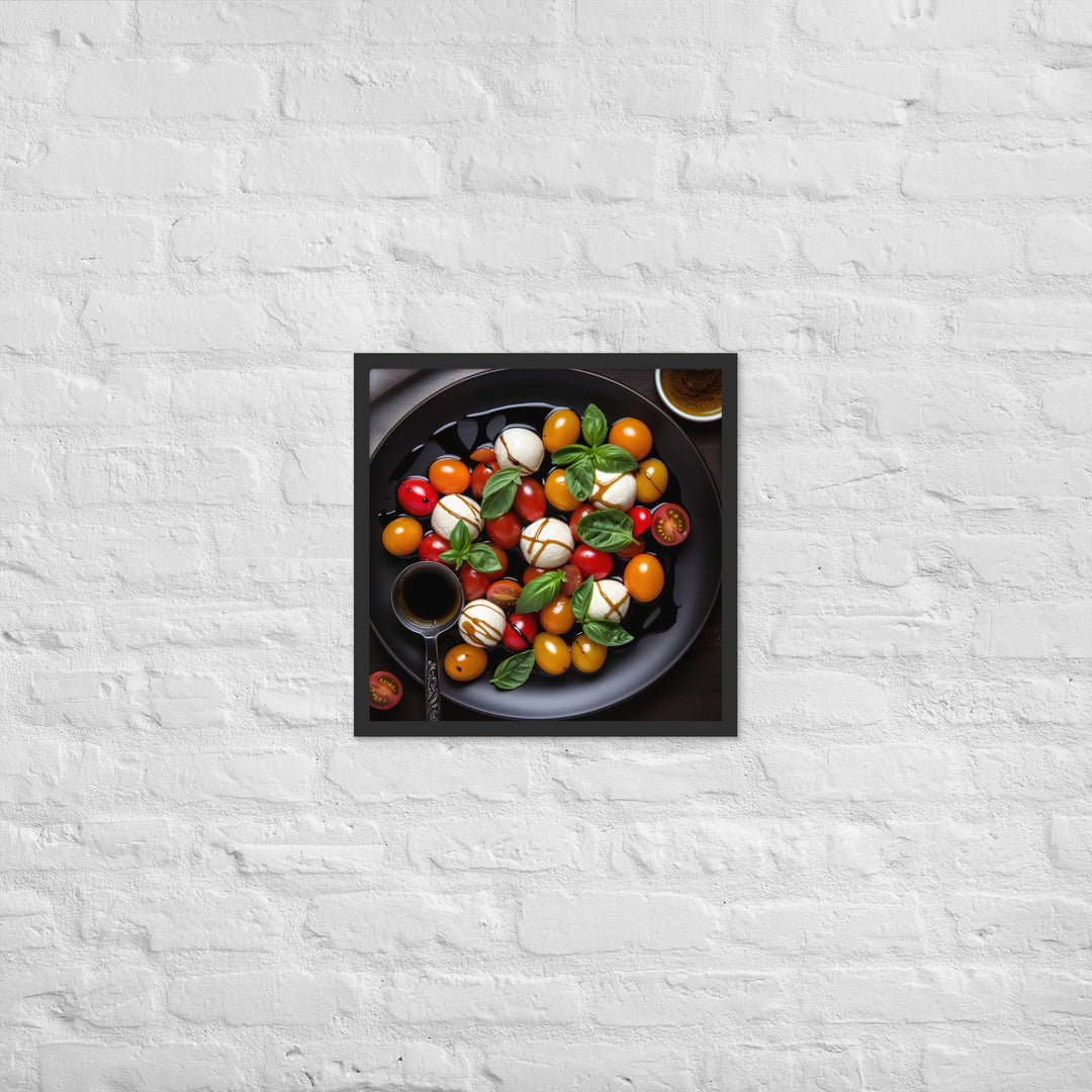 Sliced mozzarella cheese Framed poster 🤤 from Yumify.AI