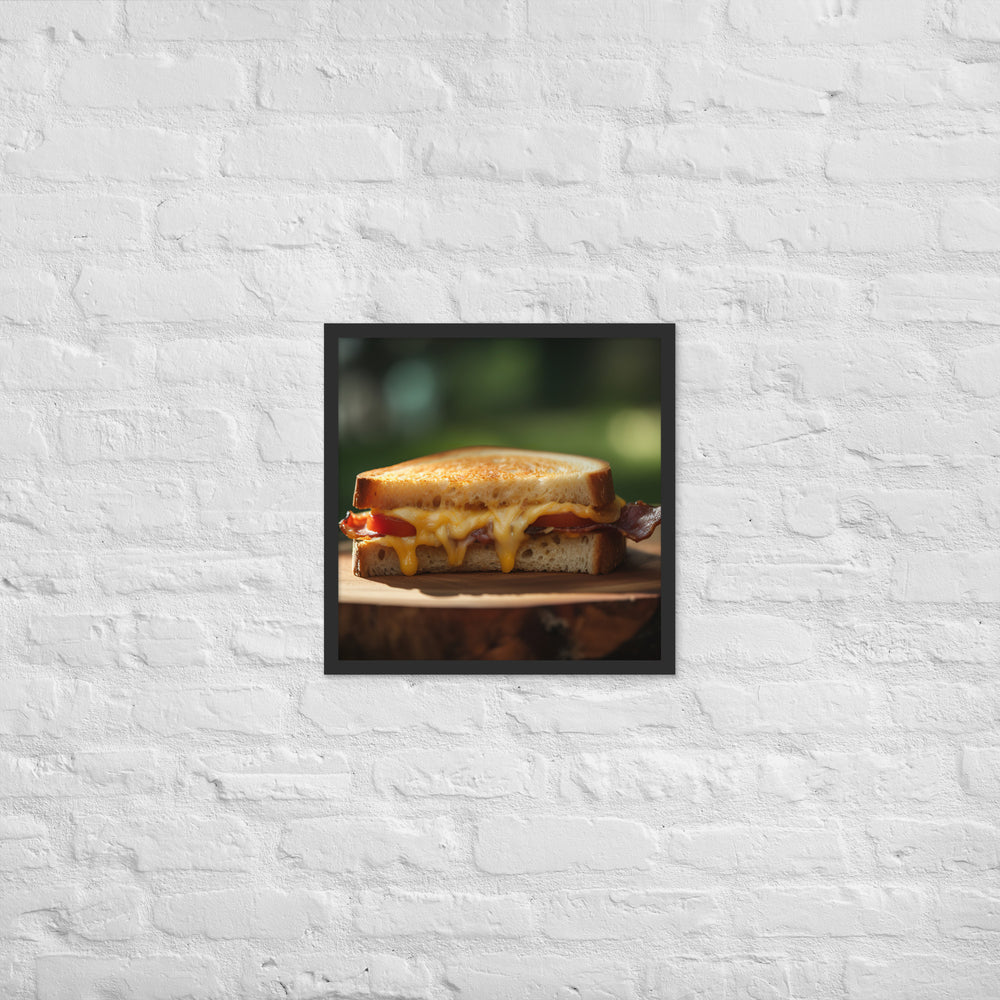 Sandwich made with sharp cheddar Framed poster 🤤 from Yumify.AI