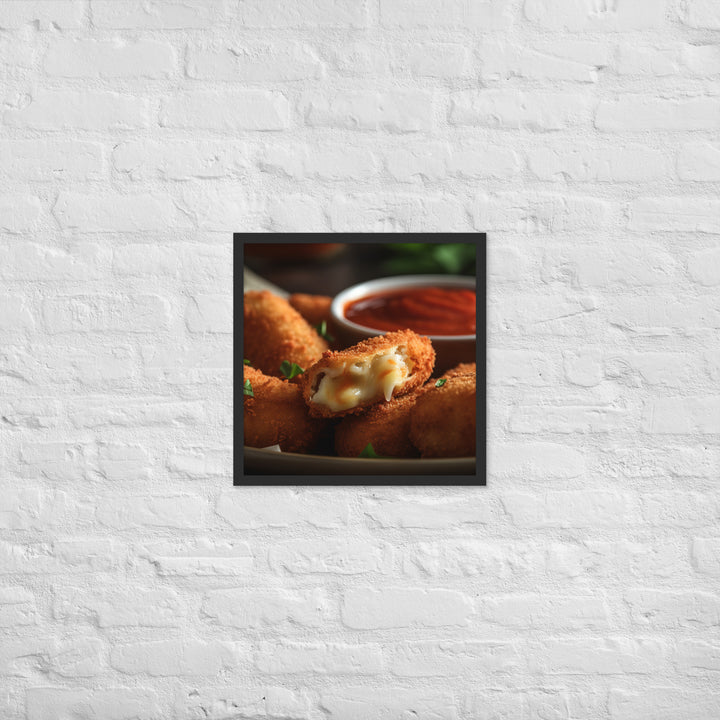 Mozzarella Sticks Framed poster 🤤 from Yumify.AI