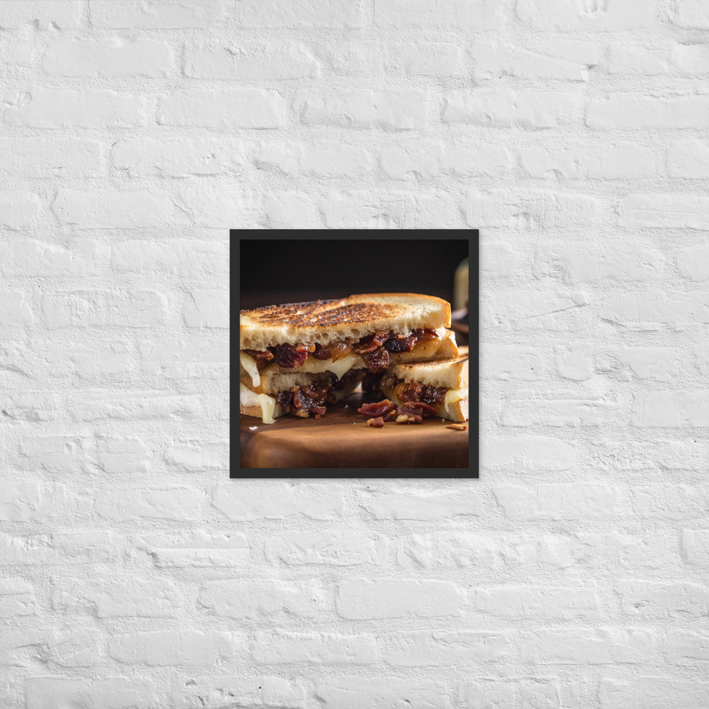 Grilled Brie Sandwich Framed poster 🤤 from Yumify.AI