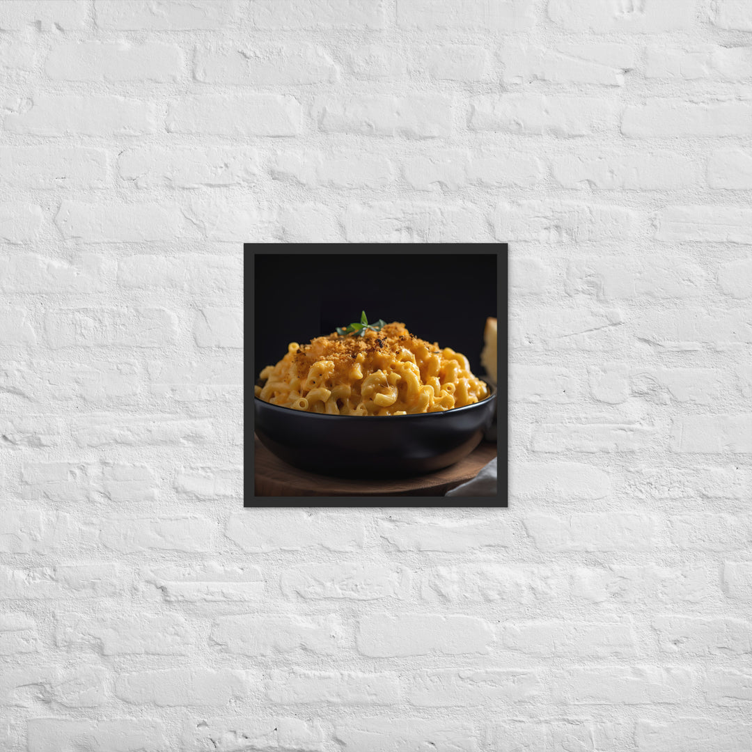Cheddar Mac and Cheese Framed poster 🤤 from Yumify.AI