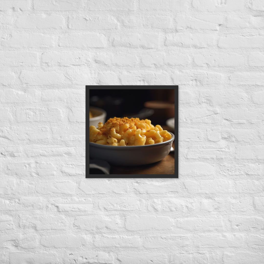 Cheddar Mac and Cheese Framed poster 🤤 from Yumify.AI