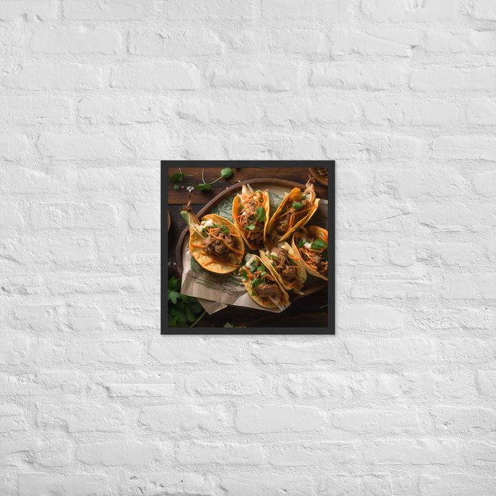 Kimchi Tacos Framed poster 🤤 from Yumify.AI