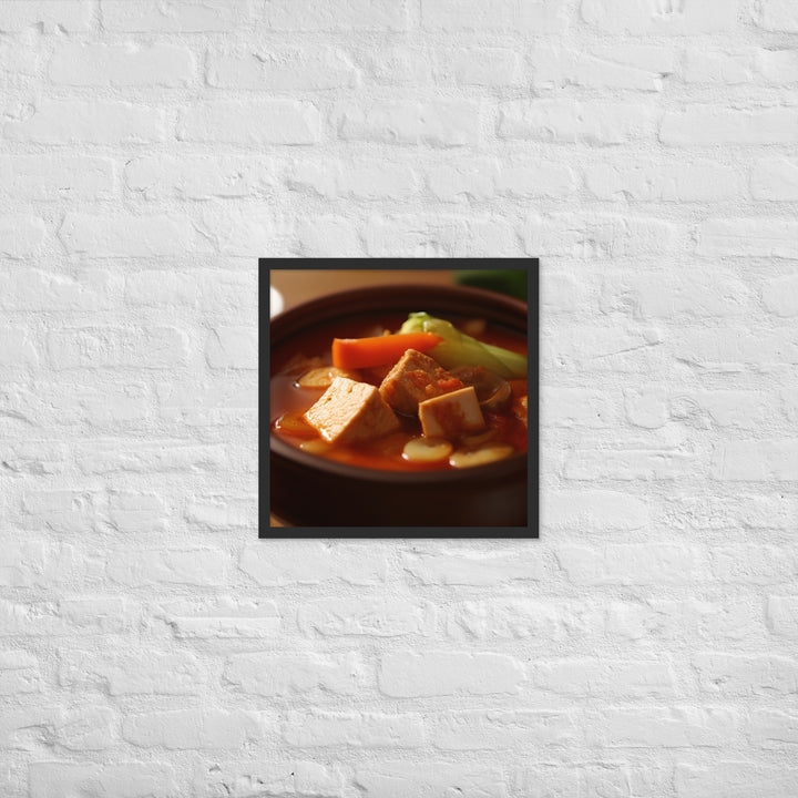 Kimchi Stew Framed poster 🤤 from Yumify.AI