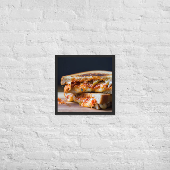 Kimchi Grilled Cheese Framed poster 🤤 from Yumify.AI