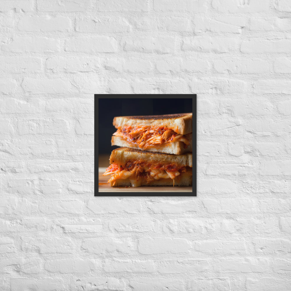 Kimchi Grilled Cheese Framed poster 🤤 from Yumify.AI