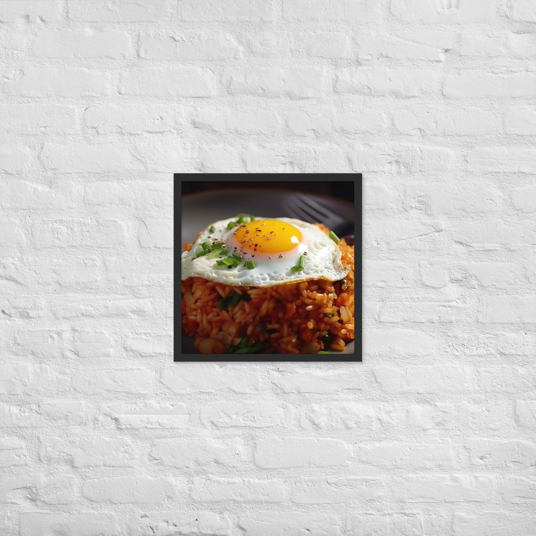 Kimchi Fried Rice Framed poster 🤤 from Yumify.AI