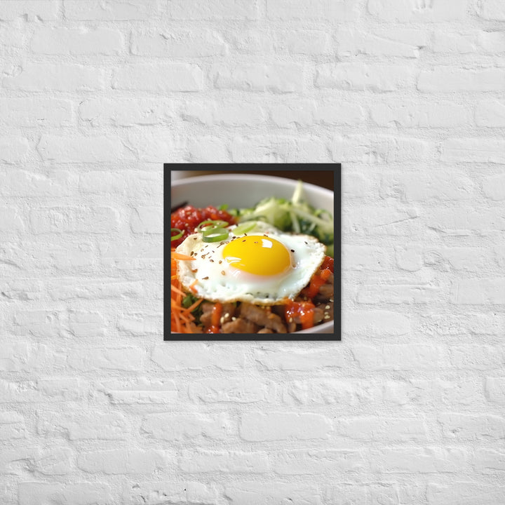 Kimchi Bibimbap Framed poster 🤤 from Yumify.AI