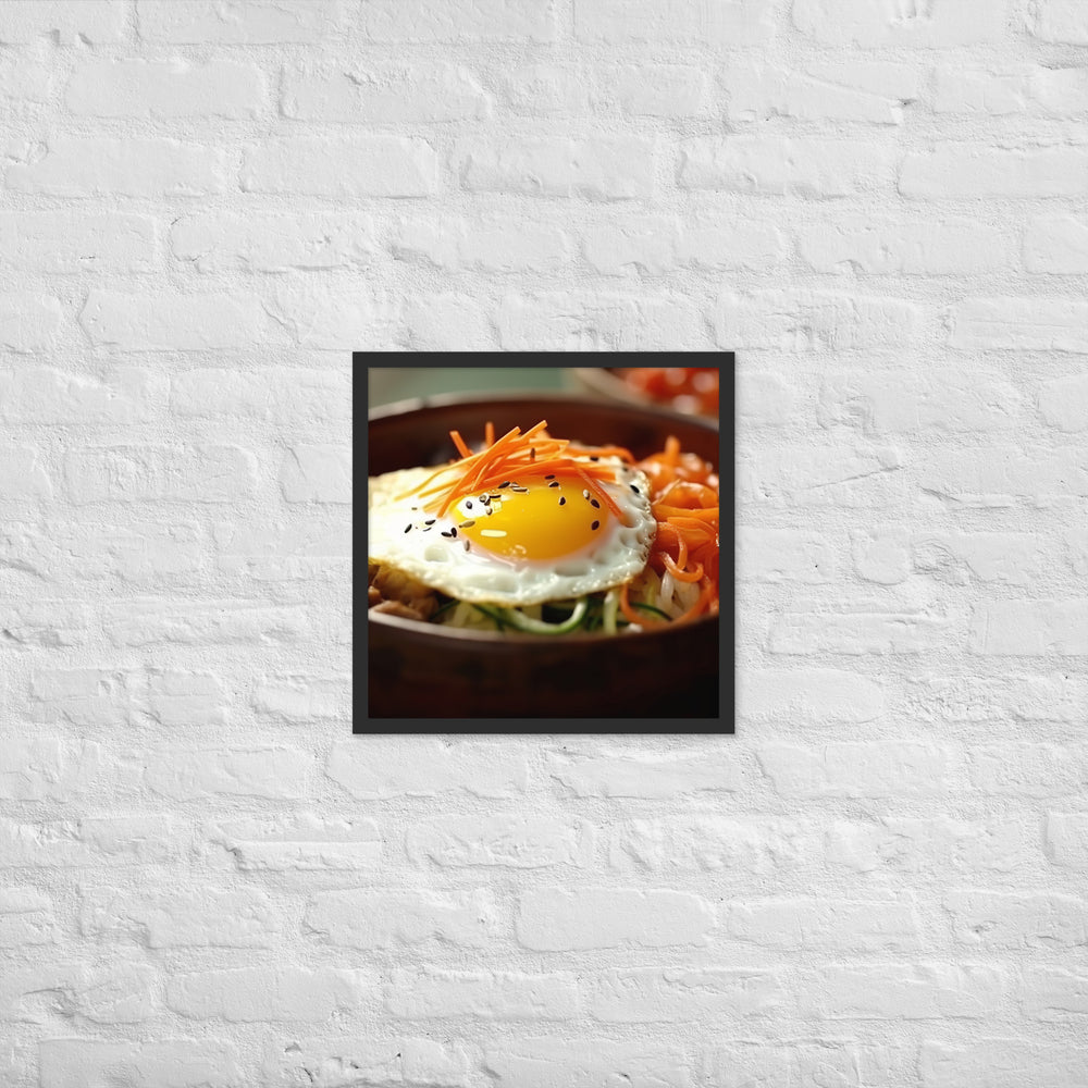 Kimchi Bibimbap Framed poster 🤤 from Yumify.AI