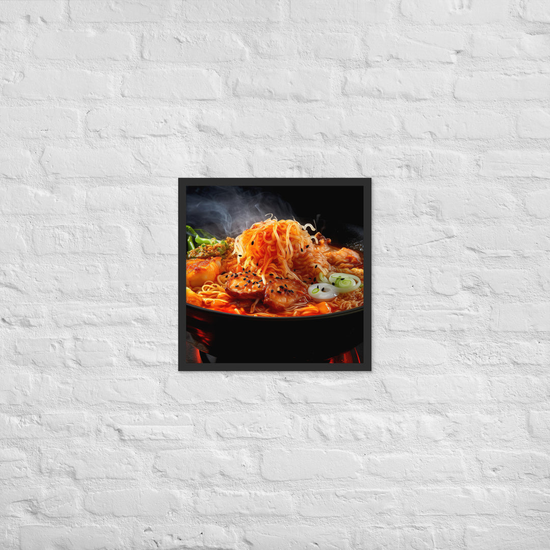 Kimchi Ramen Framed poster 🤤 from Yumify.AI