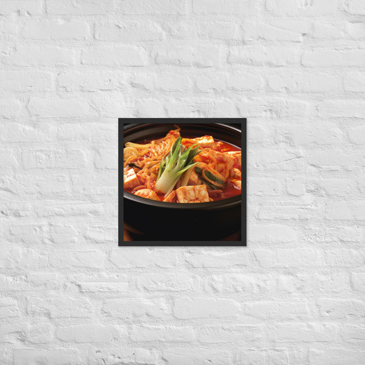 Kimchi Jjigae Framed poster 🤤 from Yumify.AI