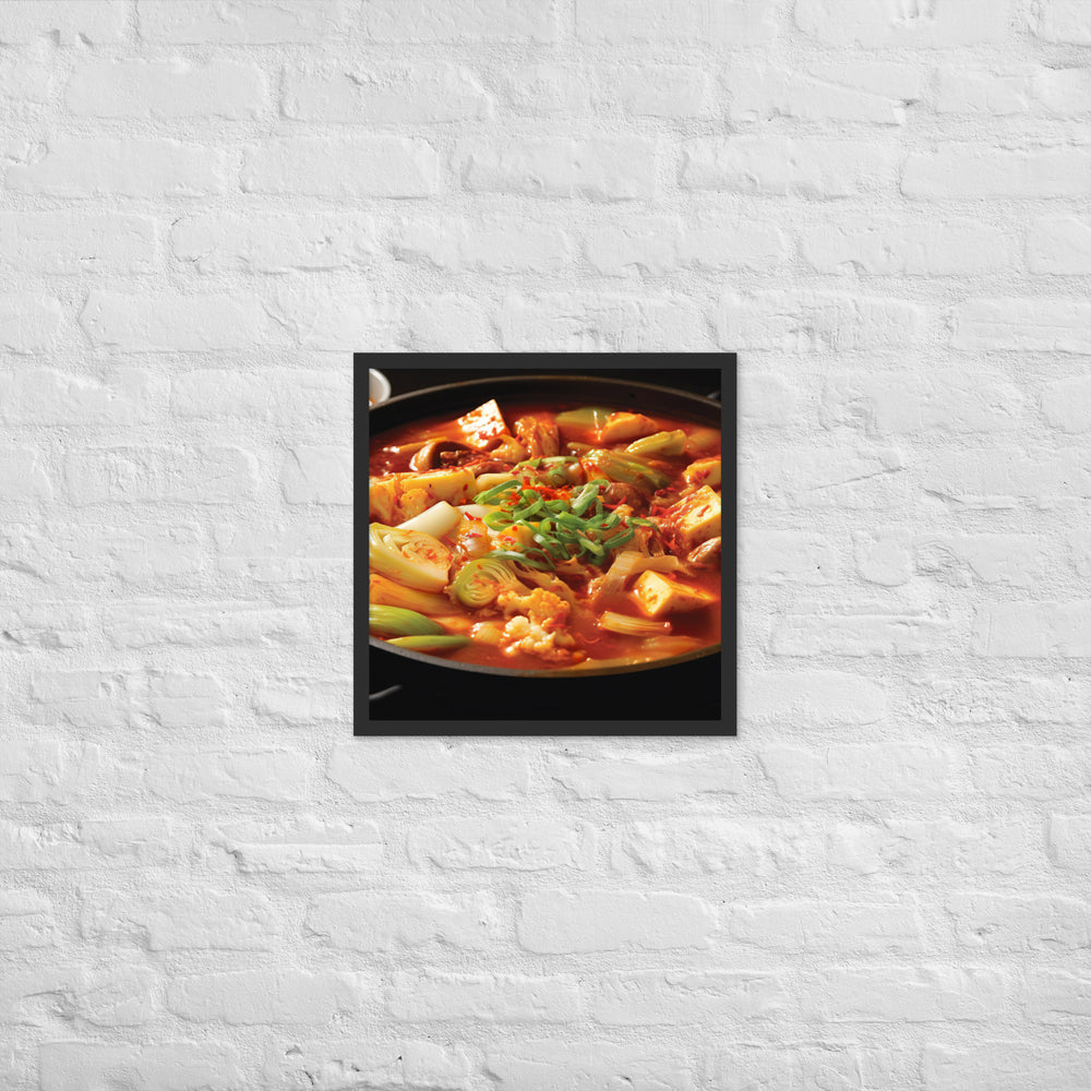 Kimchi Jjigae Framed poster 🤤 from Yumify.AI