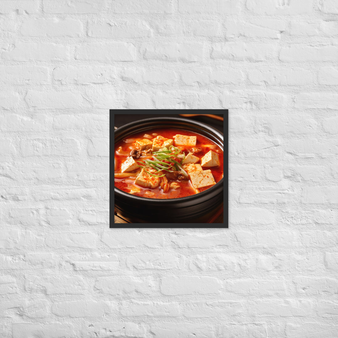 Kimchi Jjigae Framed poster 🤤 from Yumify.AI