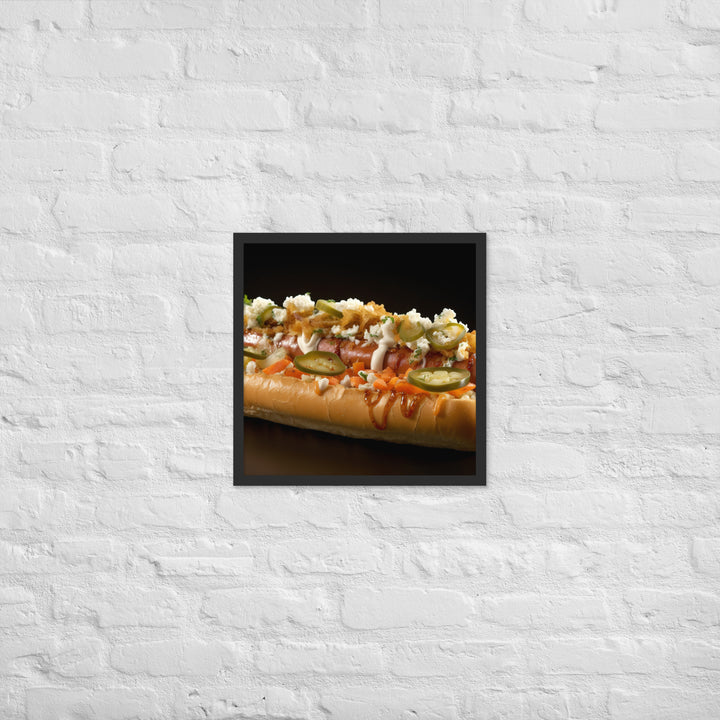 Kimchi Hot Dog Framed poster 🤤 from Yumify.AI