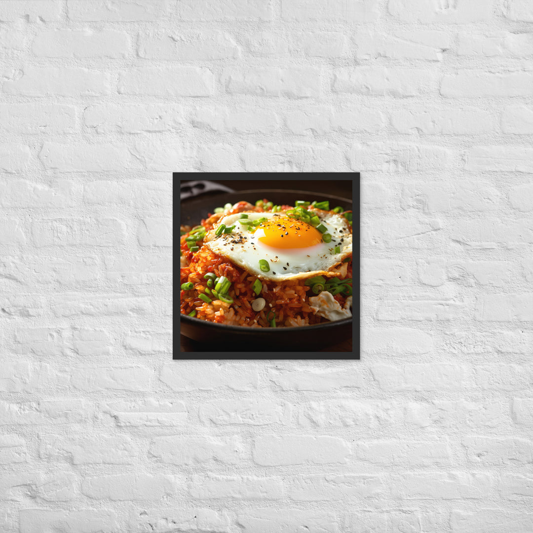 Kimchi Fried Rice Framed poster 🤤 from Yumify.AI