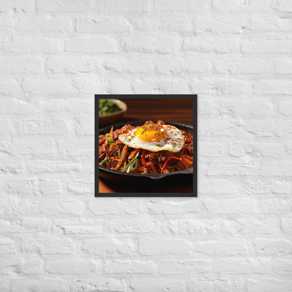 Kimchi Bulgogi Framed poster 🤤 from Yumify.AI