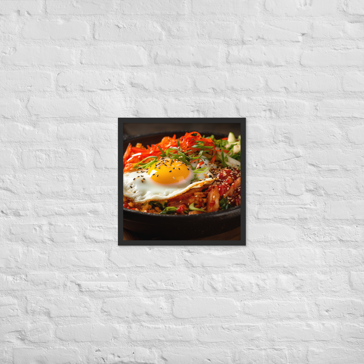 Kimchi Bibimbap Framed poster 🤤 from Yumify.AI