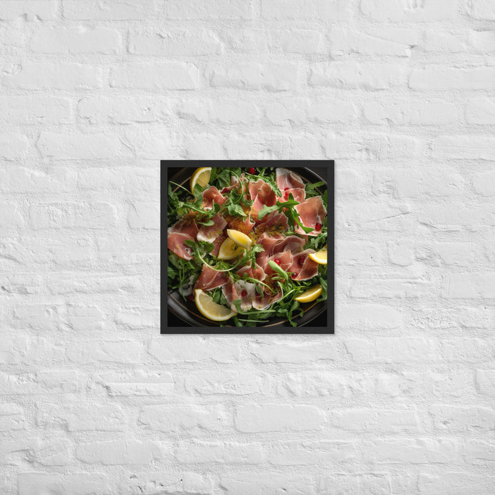 Parma Ham and Arugula Salad Framed poster 🤤 from Yumify.AI