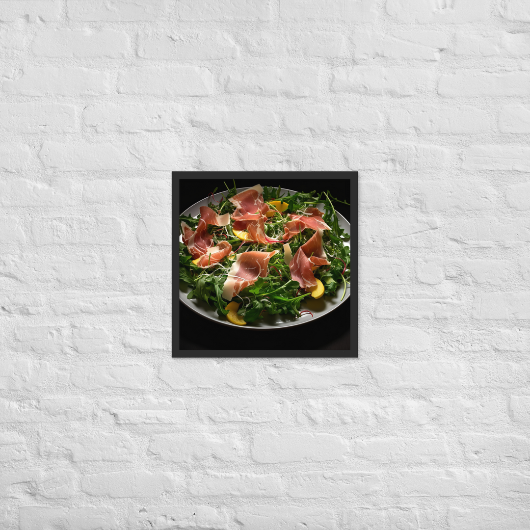 Parma Ham and Arugula Salad Framed poster 🤤 from Yumify.AI