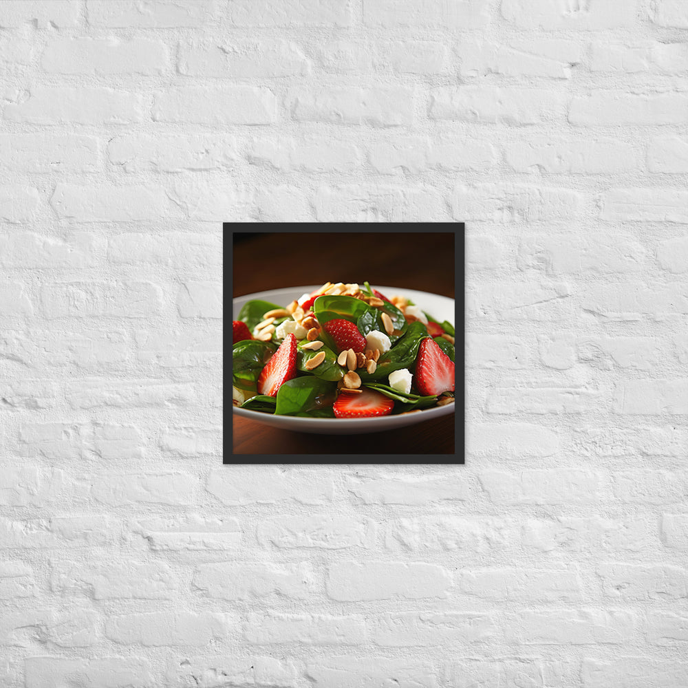 Spinach Salad Framed poster 🤤 from Yumify.AI