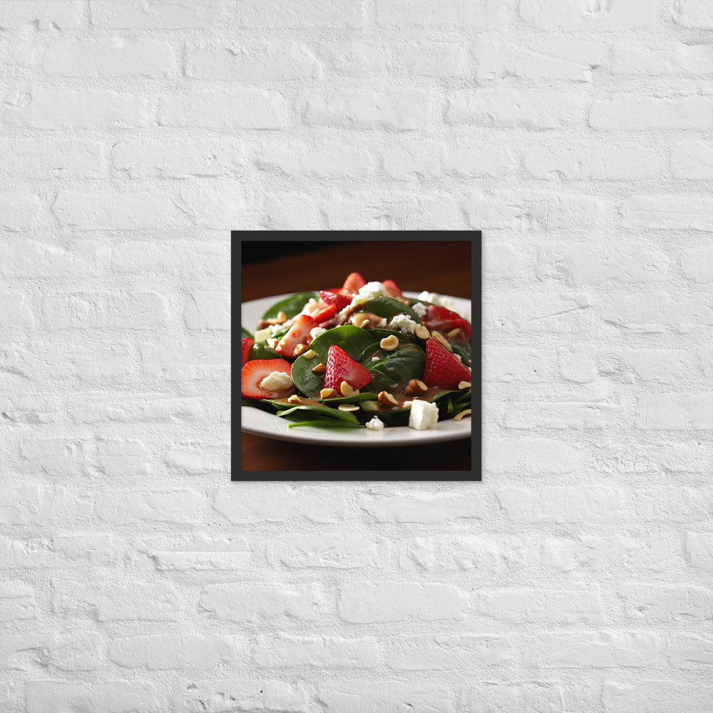 Spinach Salad Framed poster 🤤 from Yumify.AI