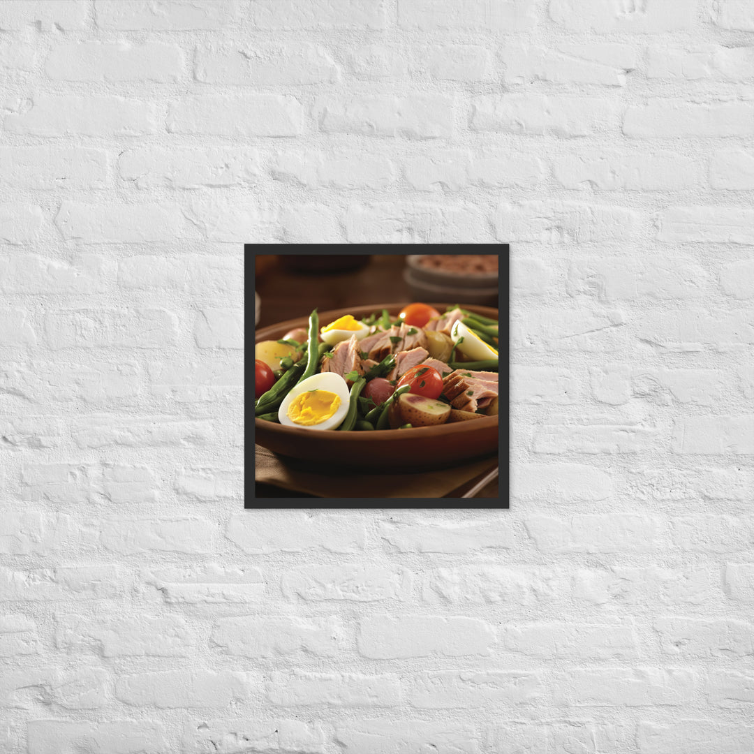 Nicoise Salad Framed poster 🤤 from Yumify.AI