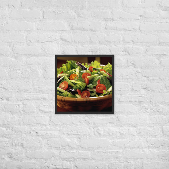 Garden Salad Framed poster 🤤 from Yumify.AI