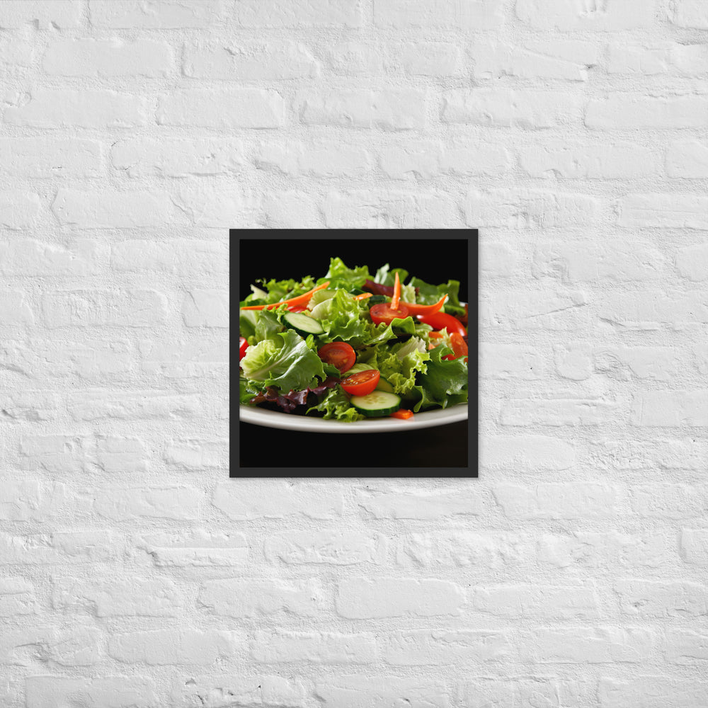 Garden Salad Framed poster 🤤 from Yumify.AI