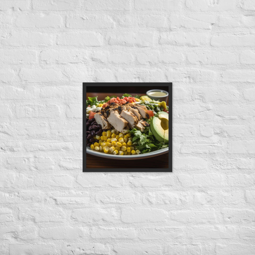 Southwest Cobb salad Framed poster 🤤 from Yumify.AI