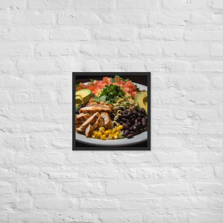 Southwest Cobb salad Framed poster 🤤 from Yumify.AI