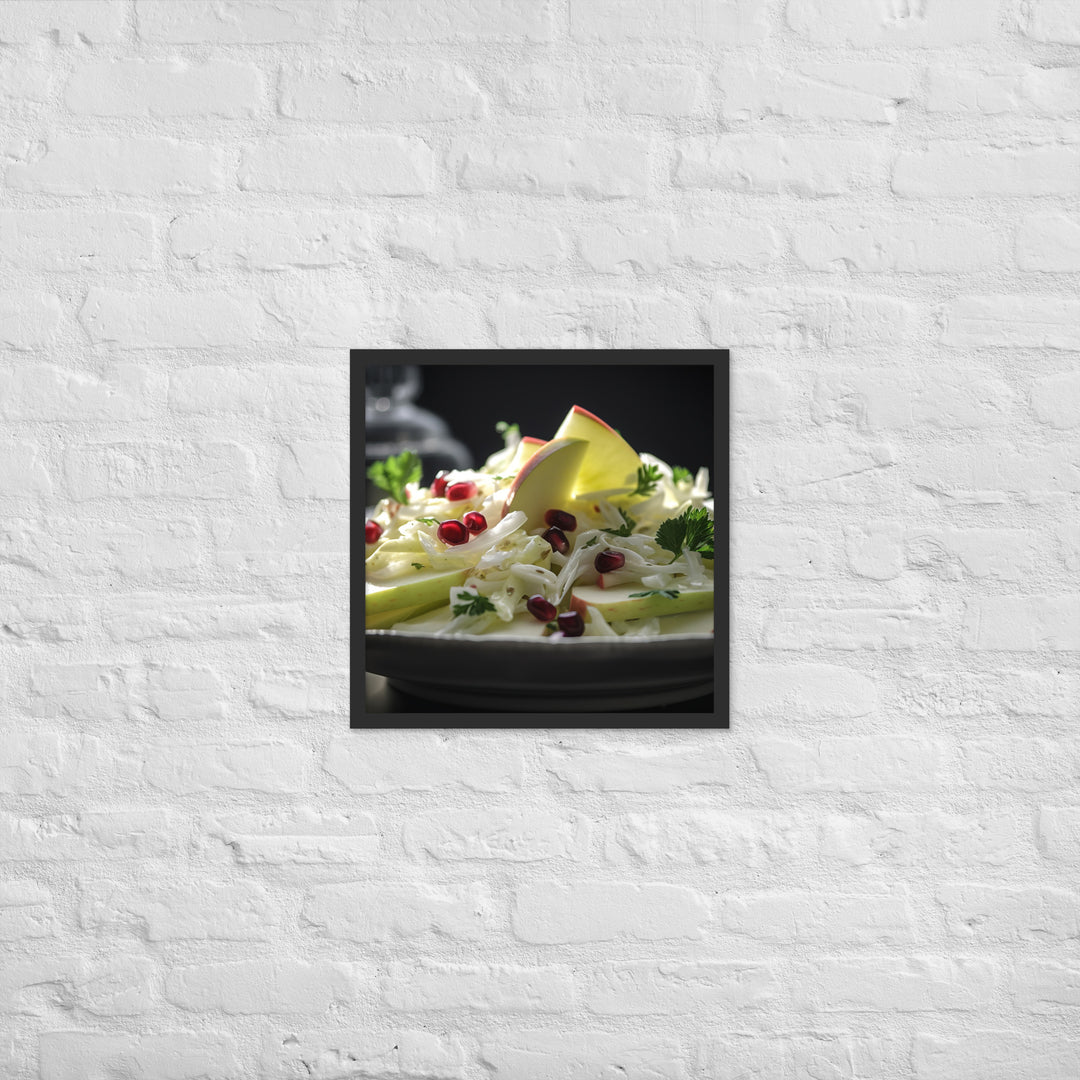 Modern Twist on Waldorf Salad Framed poster 🤤 from Yumify.AI