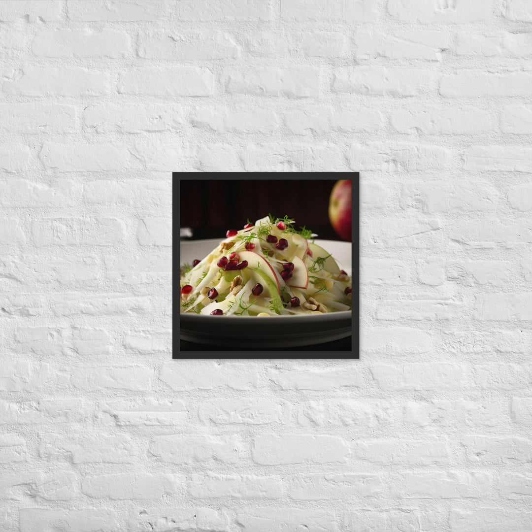 Modern Twist on Waldorf Salad Framed poster 🤤 from Yumify.AI