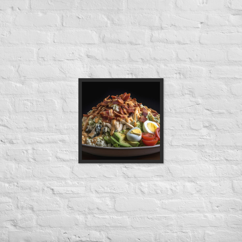 Loaded Cobb salad Framed poster 🤤 from Yumify.AI