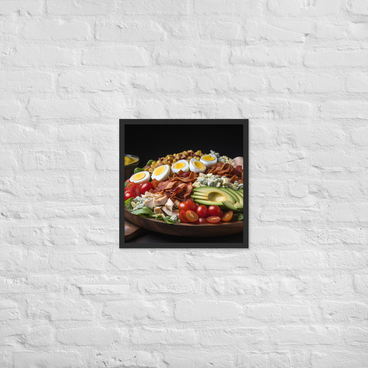 Loaded Cobb salad Framed poster 🤤 from Yumify.AI