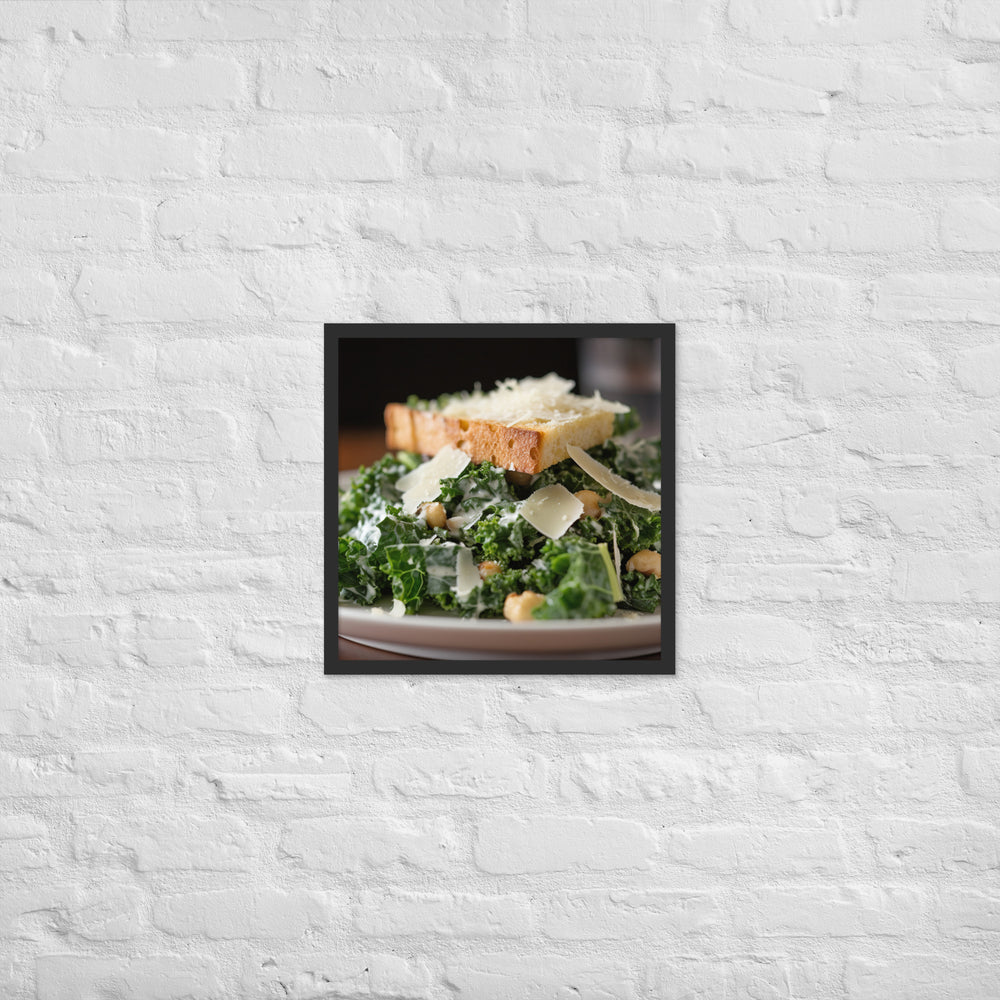 Kale Caesar Framed poster 🤤 from Yumify.AI