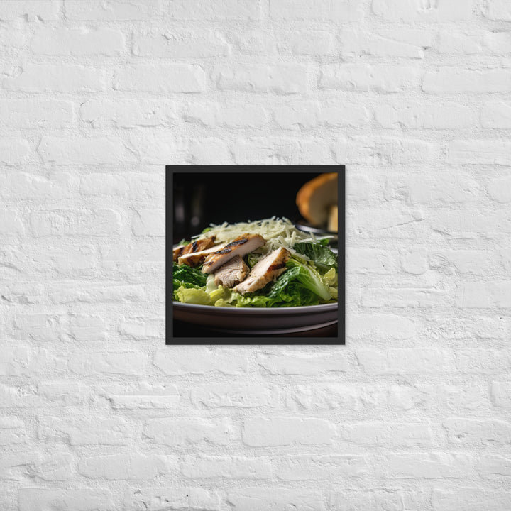 Grilled Chicken Caesar Framed poster 🤤 from Yumify.AI