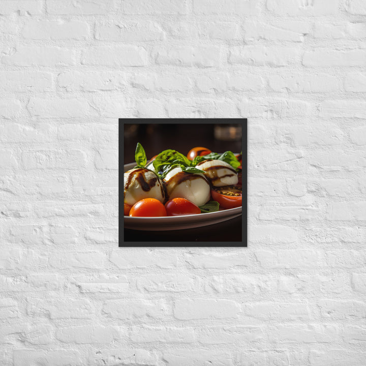 Grilled Caprese Salad Framed poster 🤤 from Yumify.AI