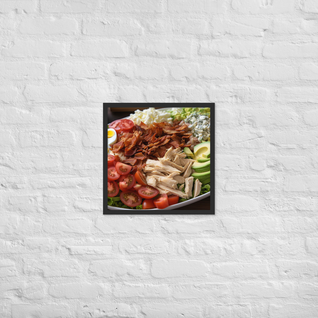 Delectable Cobb Salad Framed poster 🤤 from Yumify.AI