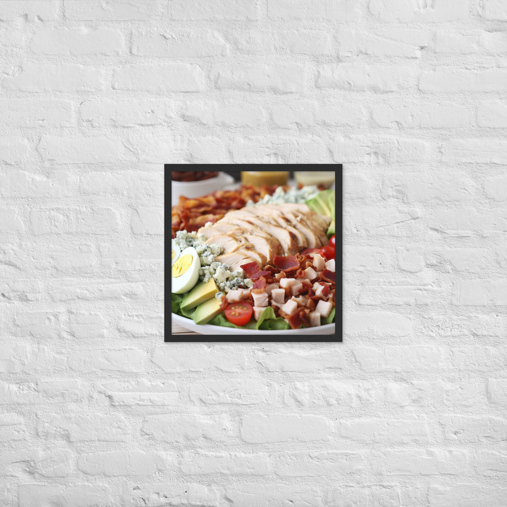 Delectable Cobb Salad Framed poster 🤤 from Yumify.AI