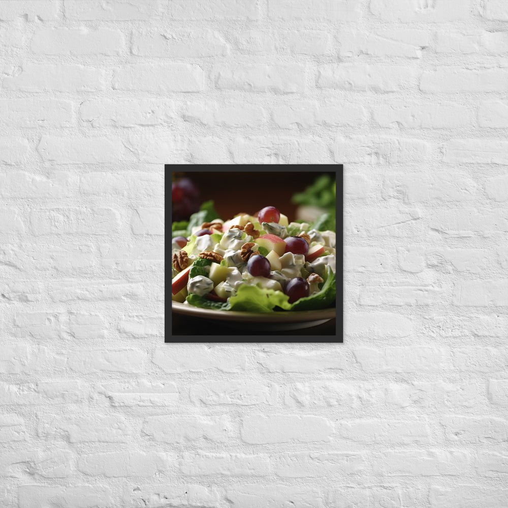 Classic Waldorf Salad Framed poster 🤤 from Yumify.AI