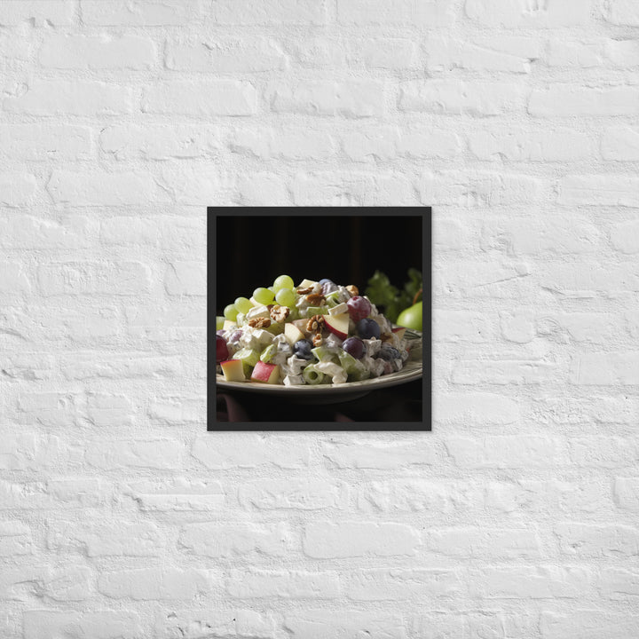 Classic Waldorf Salad Framed poster 🤤 from Yumify.AI