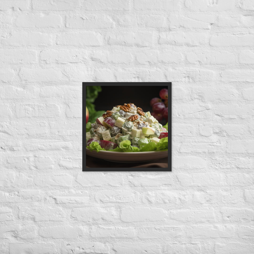 Classic Waldorf Salad Framed poster 🤤 from Yumify.AI