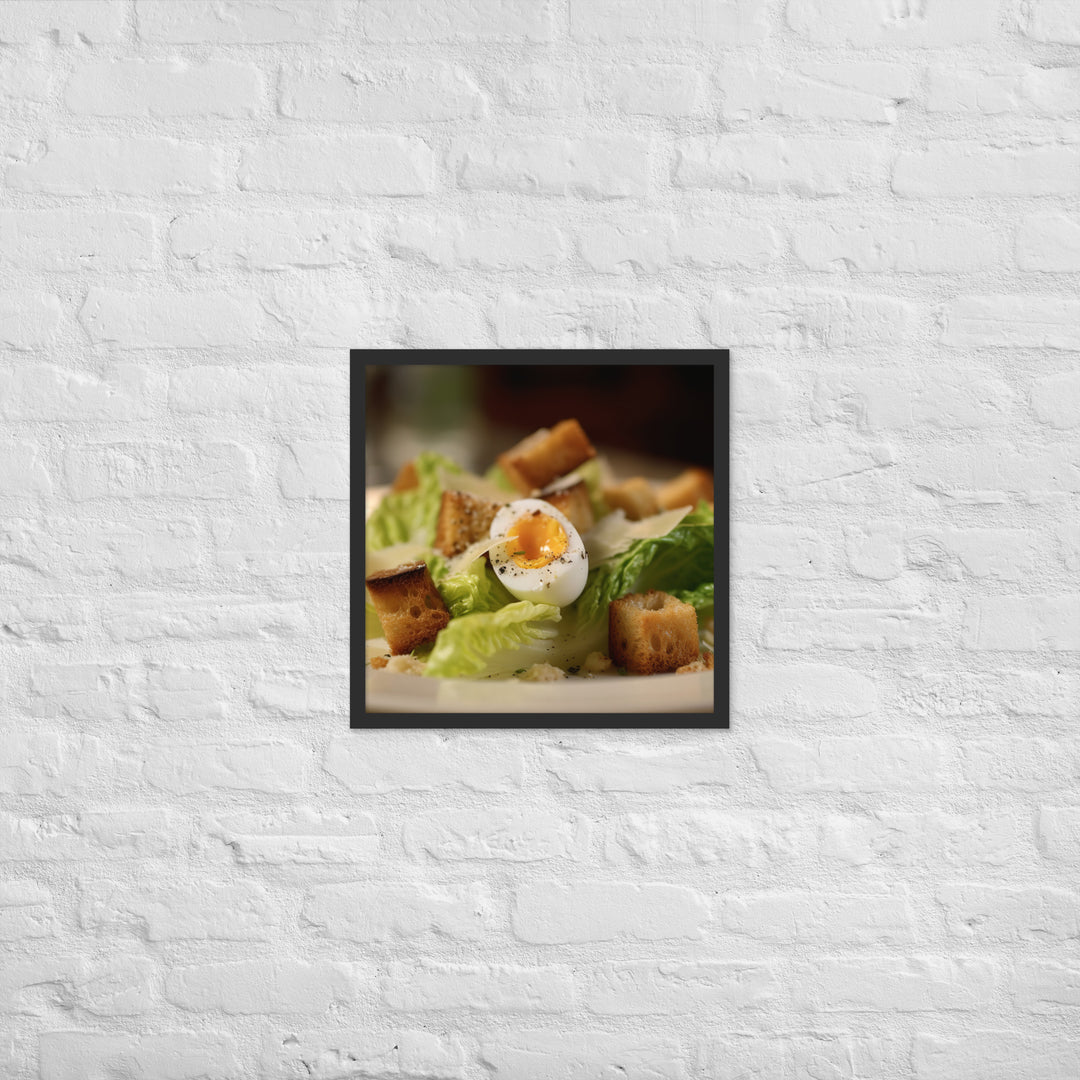 Classic Caesar Salad Framed poster 🤤 from Yumify.AI