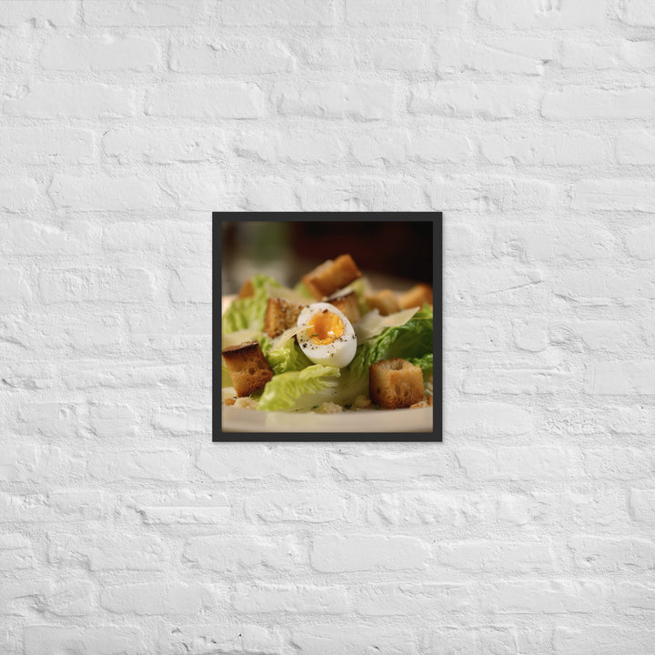 Classic Caesar Salad Framed poster 🤤 from Yumify.AI