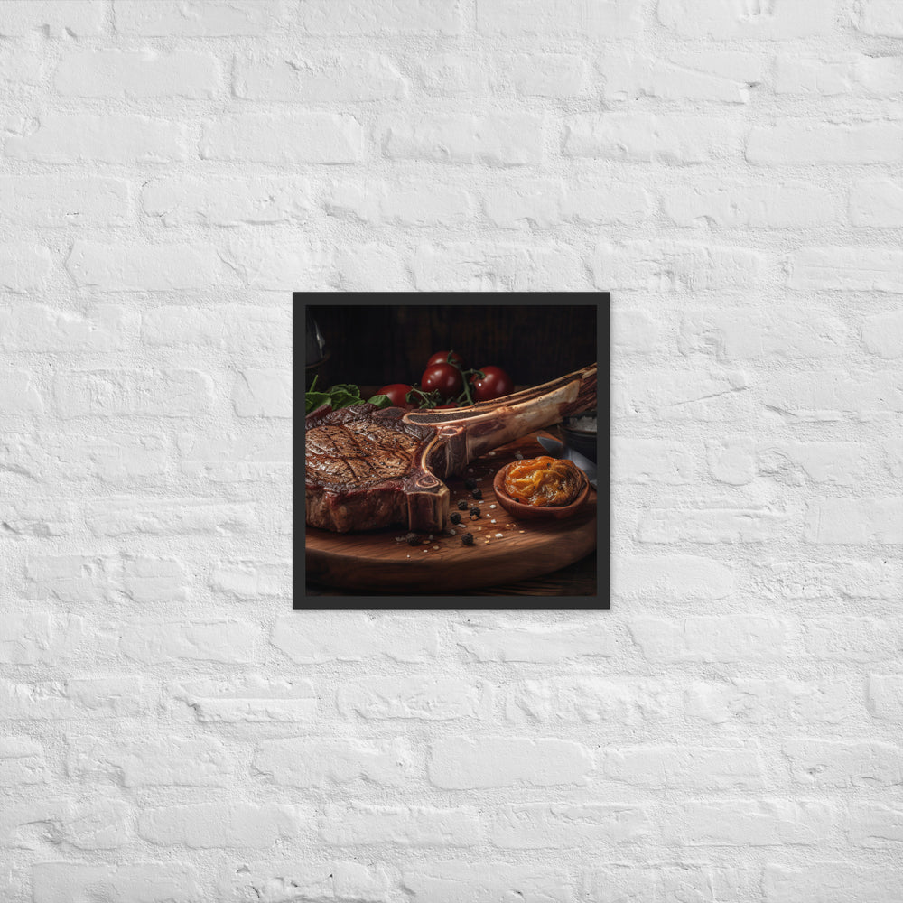 Tomahawk Ribeye Framed poster 🤤 from Yumify.AI