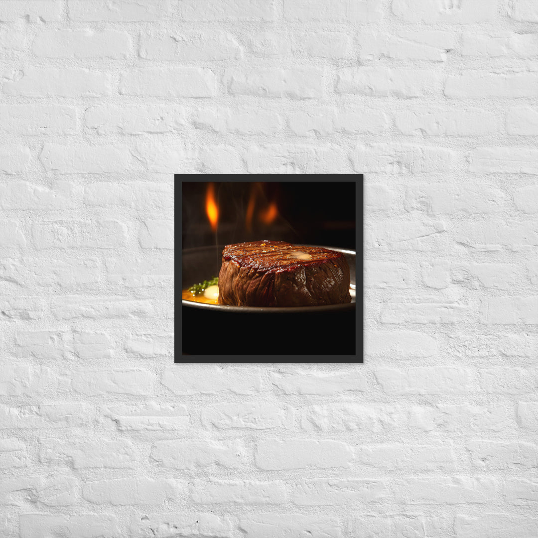 Sizzling Filet Mignon Framed poster 🤤 from Yumify.AI