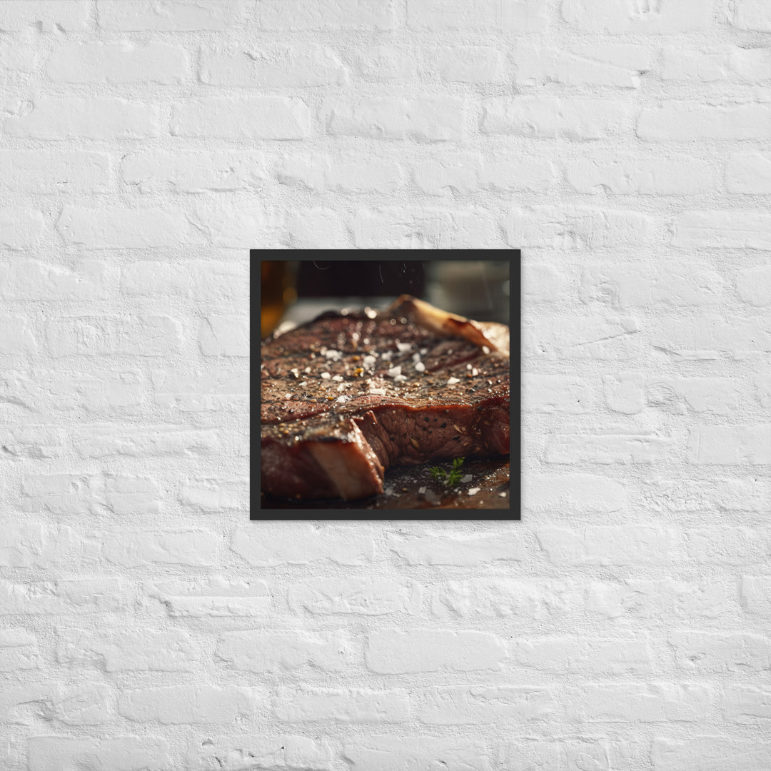 Porterhouse Steak for Your Inner Carnivore Framed poster 🤤 from Yumify.AI