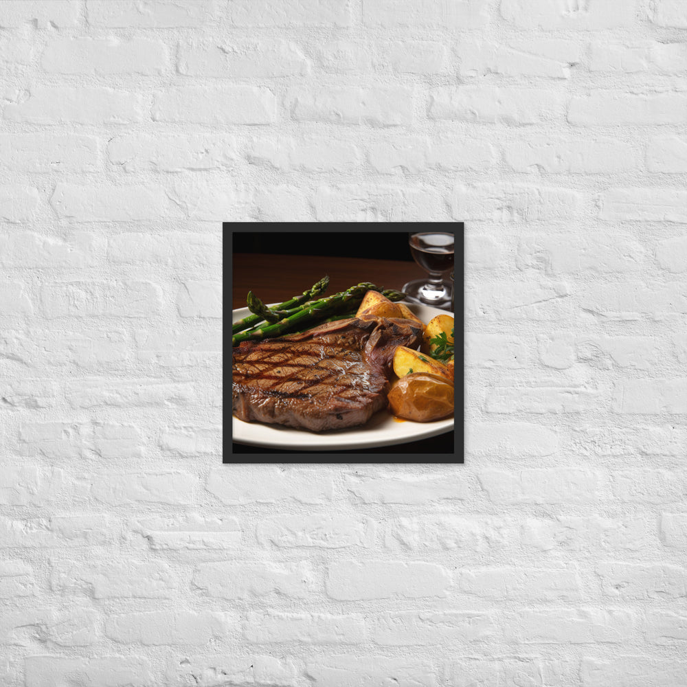 Porterhouse at Its Finest Framed poster 🤤 from Yumify.AI