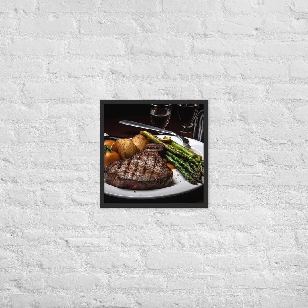 Porterhouse at Its Finest Framed poster 🤤 from Yumify.AI