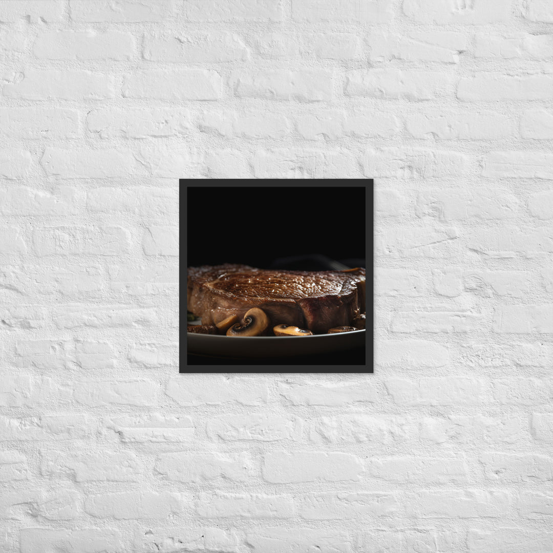 Pan Seared Ribeye Framed poster 🤤 from Yumify.AI